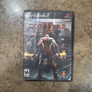 God of War II - Two-Disc Set- Playstation PS2 CIB Complete w/ Manual Resurfaced
